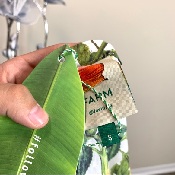 Farm Rio Mixed Print Sunflower Linen Wrap Skirt - Picture 6 of 6